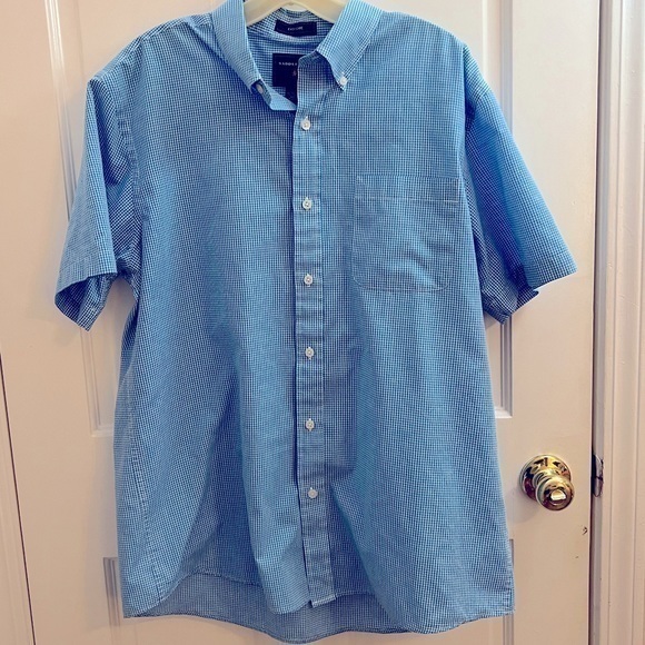 Mens Saddlebred Skort sleeve button down shirt. Size large. - Picture 1 of 4